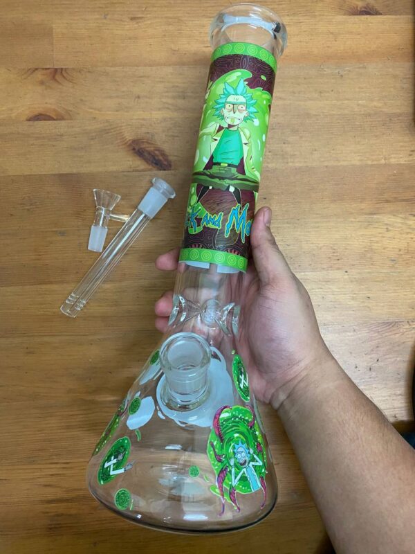 GLASS BONG RICK MORTY XL6 35CM