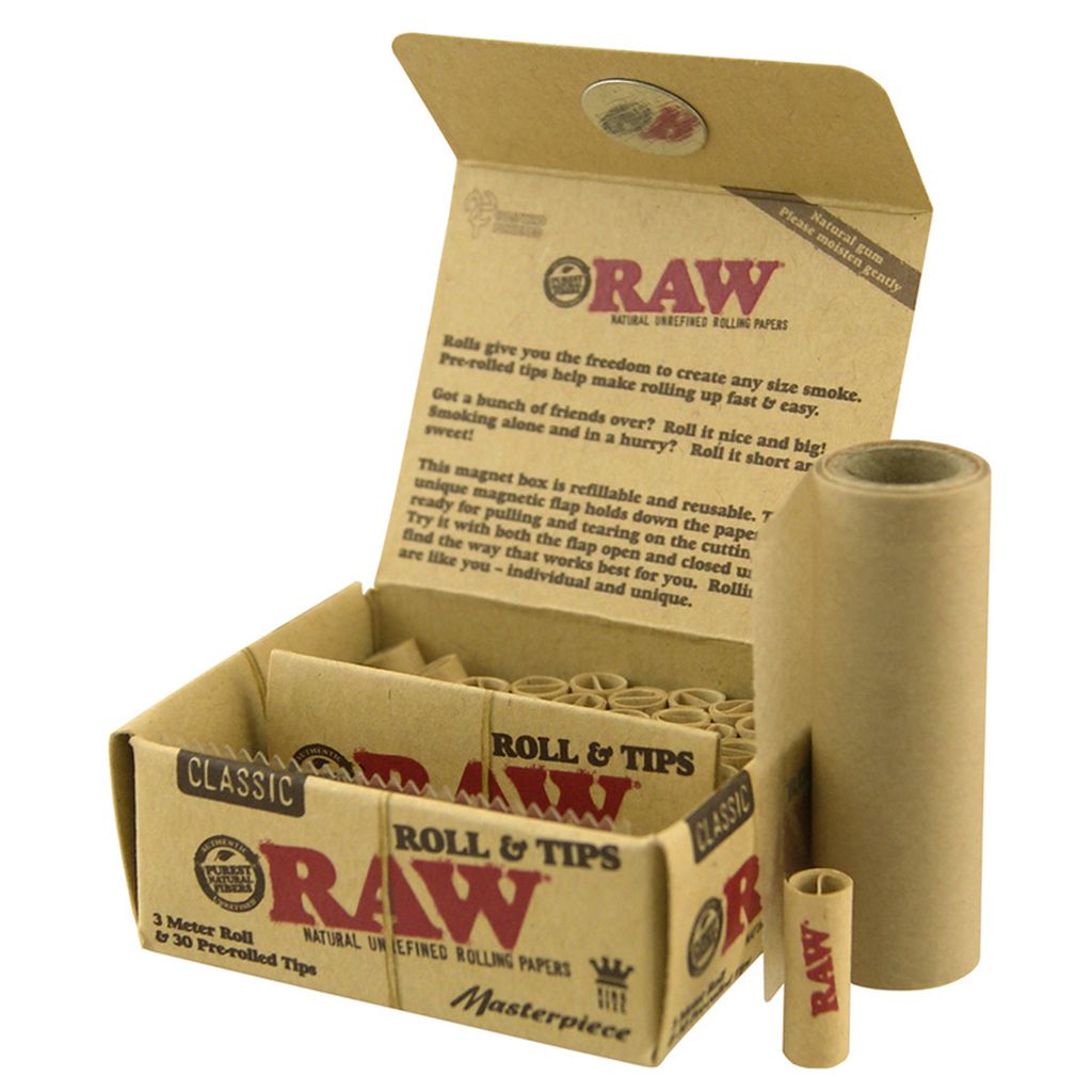 Raw Masterpiece - 3m Rolls + 30 Pre-Rolled Tips - Image 4