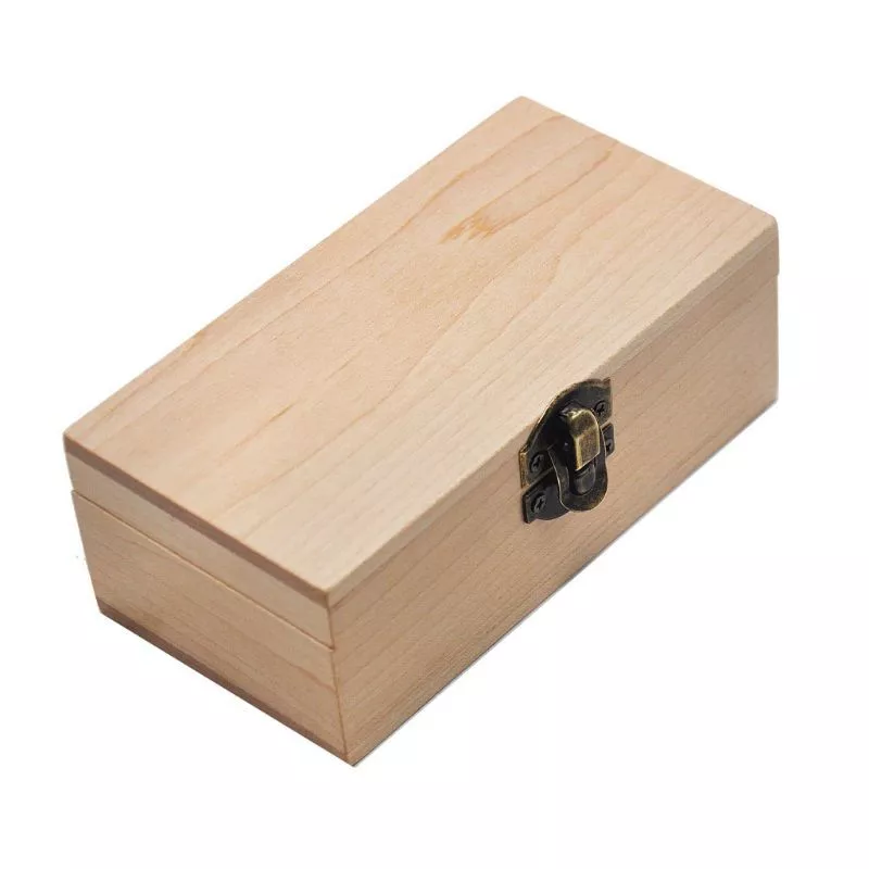Wooden Stash Box With Rolling Tray Natural Handmade Wood and Herbal Storage Box For Rolling (5.35*2.79*1.96inch) - Image 6