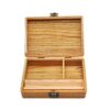 ￼Wooden Stash Box With Rolling Tray Natural Handmade Wood  and Herbal Storage Box For Rolling (6.81*4.72*1.96inch)