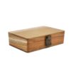 ￼Wooden Stash Box With Rolling Tray Natural Handmade Wood  and Herbal Storage Box For Rolling (6.81*4.72*1.96inch)