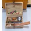 ￼Wooden Stash Box With Rolling Tray Natural Handmade Wood  and Herbal Storage Box For Rolling (6.81*4.72*1.96inch)