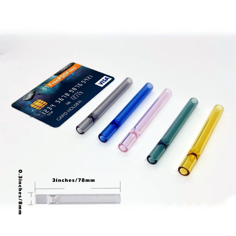Glass Tube OG High Borosilicate Tube Stem Straw Mouthpiece (Random Colour) - Image 7