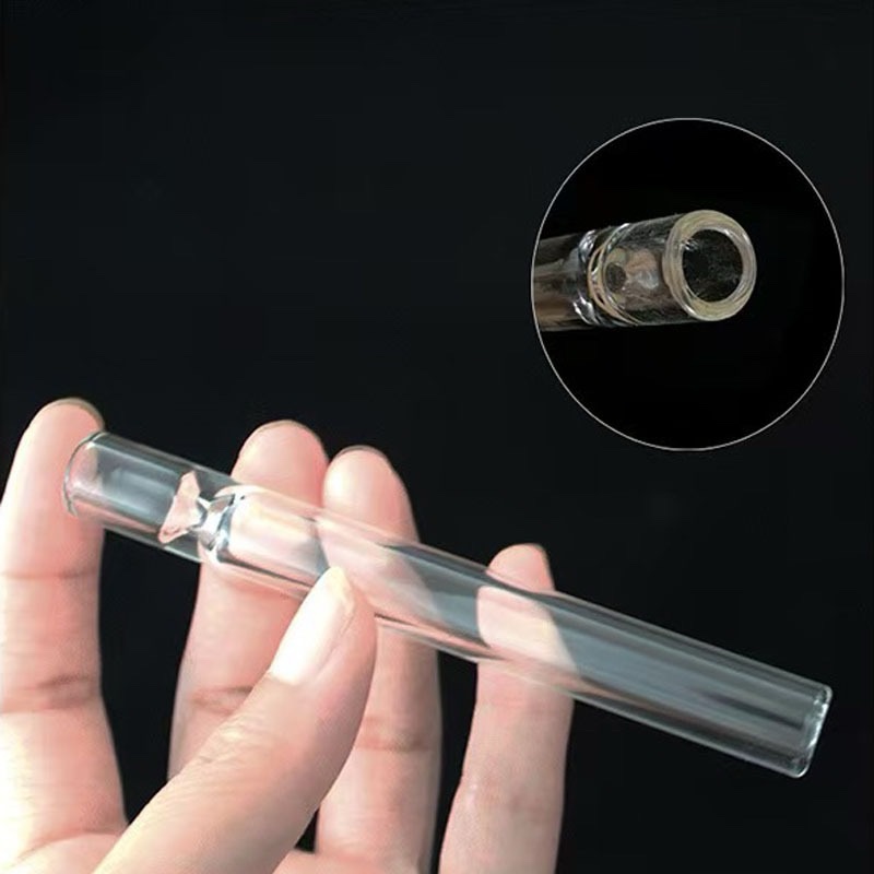 Glass Tube OG High Borosilicate Tube Stem Straw Mouthpiece (Random Colour) - Image 4