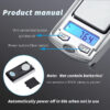 1Pc Portable Mini Digital Pocket Scales High Precision Jewelry Weight Car Key Electronic Digital Scale
