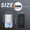 1Pc Portable Mini Digital Pocket Scales High Precision Jewelry Weight Car Key Electronic Digital Scale