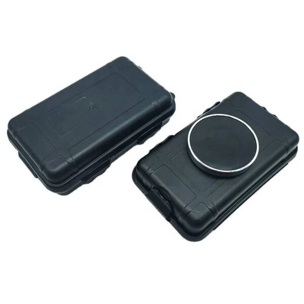 Waterproof Strong Magnetic Stash Box - Magnet Mount Locker Box, Geocaching Container, Under Car GPS