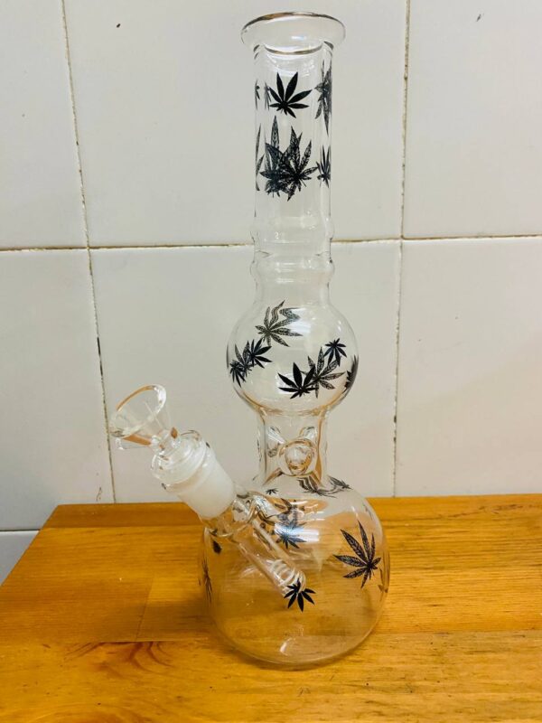 GLASS BONG LEAF GOURD 23CM