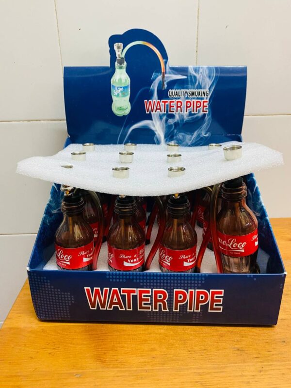 GLASS BONG COLA SPRITE PORTABLE BOTTLE SMOKE PIPE MINI 15CM