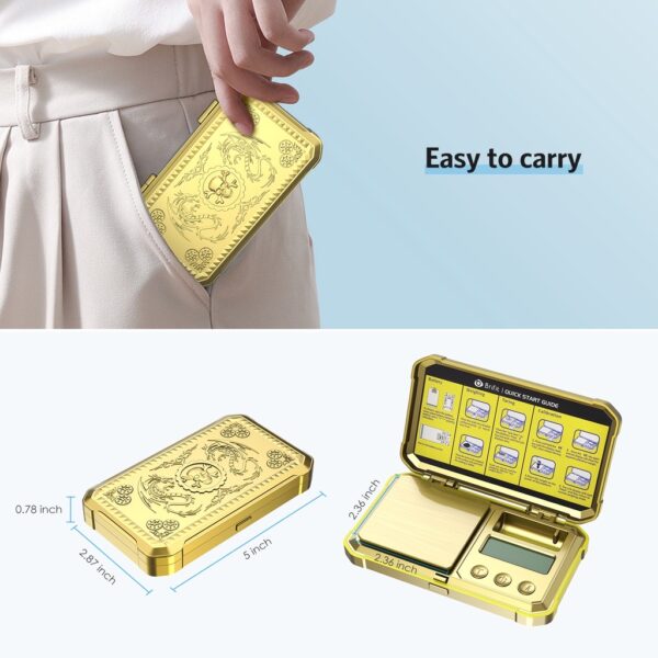High-Precision Digital Jewelry Scale Kitchen Mini Pocket Scale (200g/0.01g)