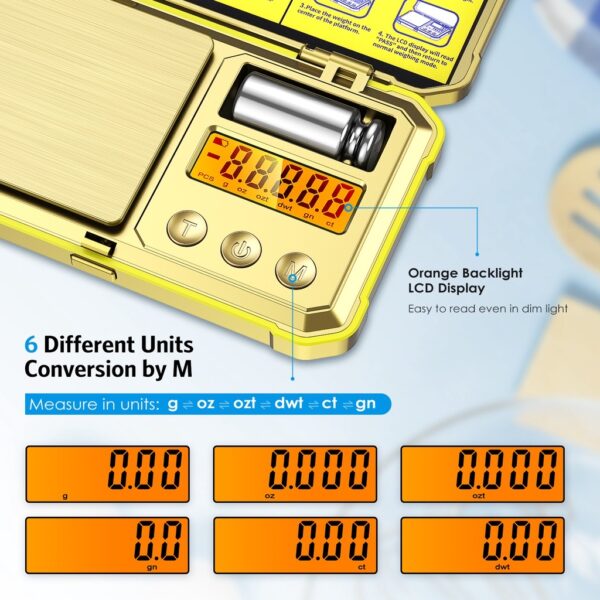 High-Precision Digital Jewelry Scale Kitchen Mini Pocket Scale (200g/0.01g)