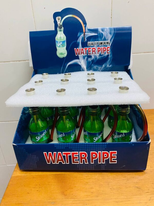 GLASS BONG COLA SPRITE PORTABLE BOTTLE SMOKE PIPE MINI 15CM