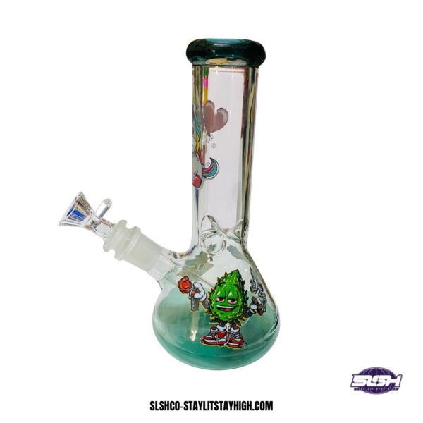 GLASS BONG RICK MORTY AND FRIENDS (UNICORN) 20CM