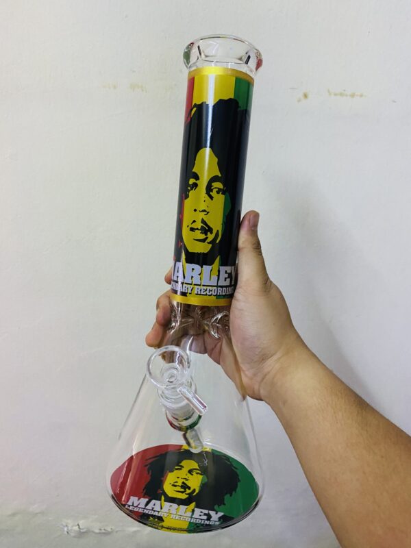 GLASS BONG BOB MARLEY XL 4 35CM