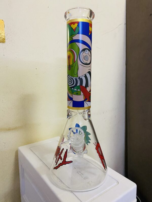 GLASS BONG RICK MORTY XL8 35CM