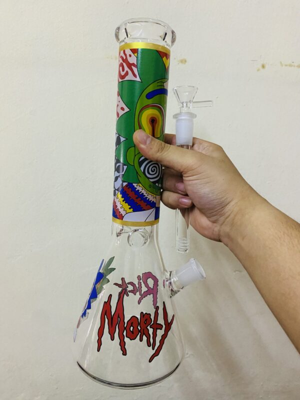 GLASS BONG RICK MORTY XL8 35CM