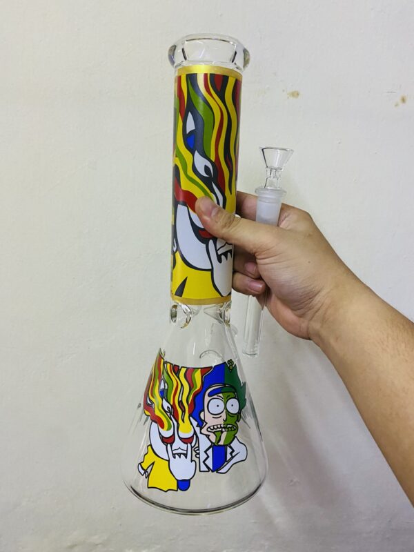 GLASS BONG RICK MORTY XL10 35CM
