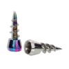 Screw-Shaped Juice Adapter 23mm | Food-Grade Metal Dripper | Triple-Color for Drink Dispenser