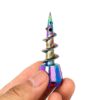 Screw-Shaped Juice Adapter 23mm | Food-Grade Metal Dripper | Triple-Color for Drink Dispenser