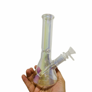 GLASS BONG IRIDESCENT (3) 20CM