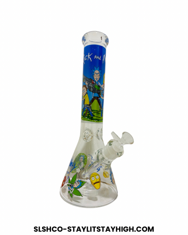 GLASS BONG RICK MORTY XL13 35CM