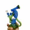 GLASS BONG PRISM LOOP RECYCLER BUBBLER 18CM