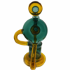 GLASS BONG PRISM LOOP RECYCLER BUBBLER 18CM