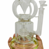 GLASS BONG EMERALD CYCLONE RECYCLER 34CM