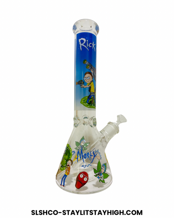 GLASS BONG RICK MORTY XL13 35CM