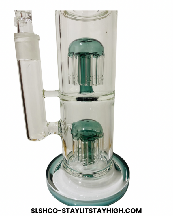 slshco-staylitstayhigh-com-4-7 GLASS BONG INFINITY DUAL PERCOLATOR BUBBLER 31CM