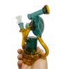 GLASS BONG PRISM LOOP RECYCLER BUBBLER 18CM