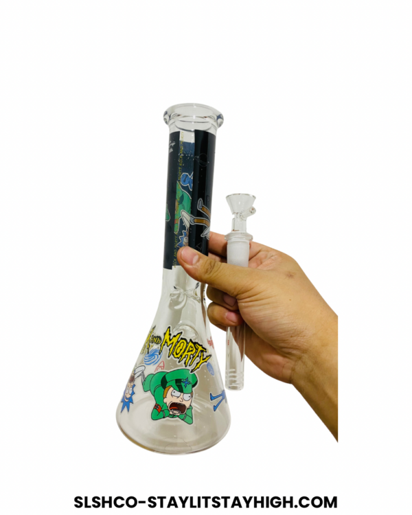GLASS BONG RICK MORTY 2 27CM