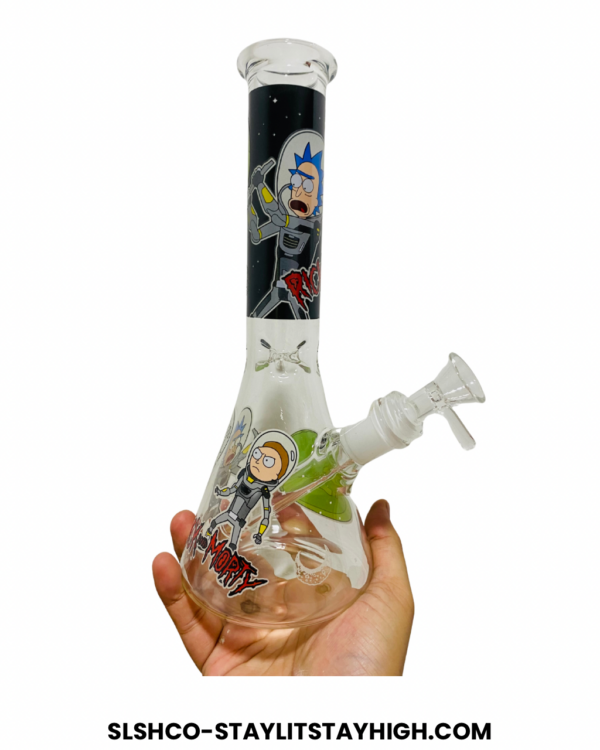GLASS BONG RICK MORTY 4 27CM