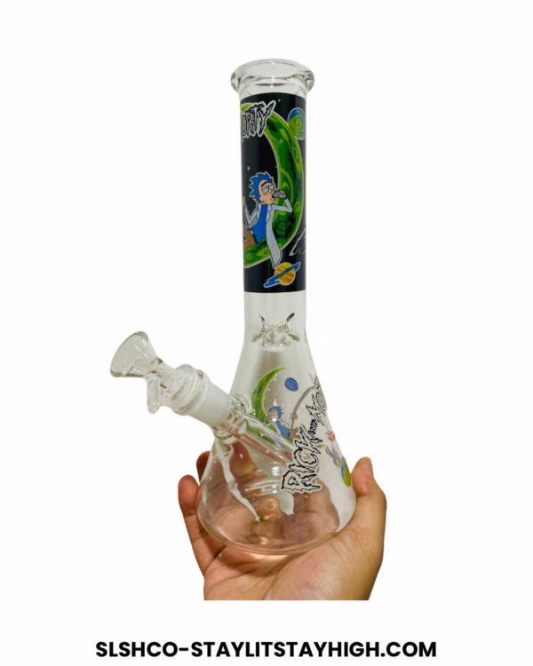 GLASS BONG RICK MORTY 3 27CM