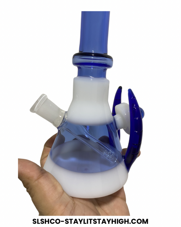GLASS BONG FROSTBITE HORN RIG 22CM