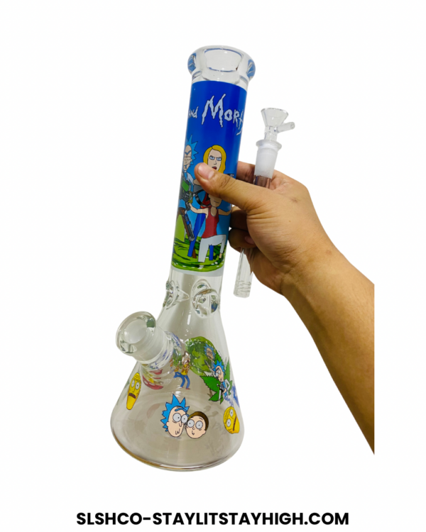 GLASS BONG RICK MORTY XL13 35CM