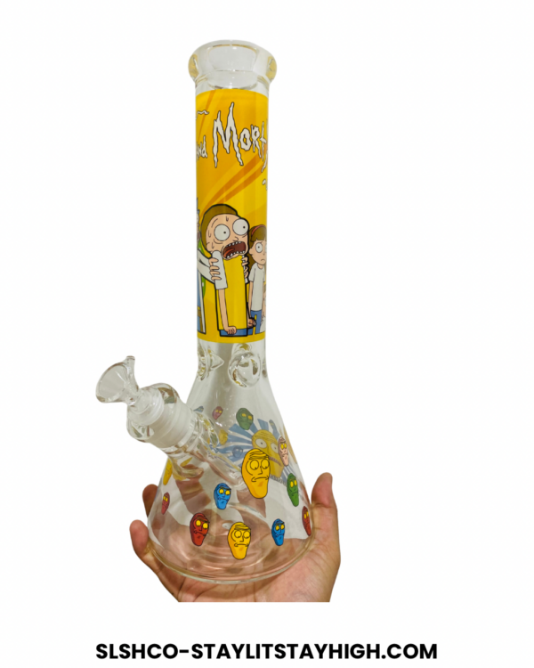 GLASS BONG RICK MORTY XL16 35CM