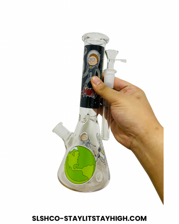 GLASS BONG RICK MORTY 4 27CM