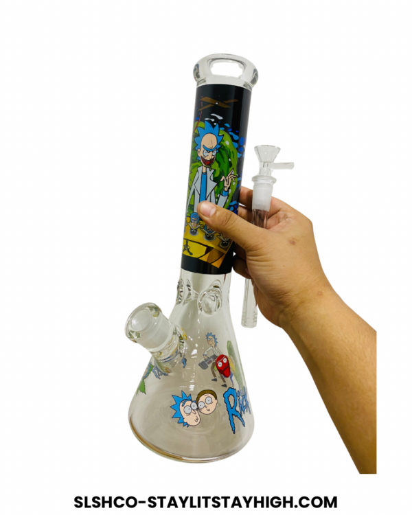 GLASS BONG RICK MORTY XL15 35CM