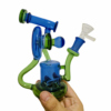 GLASS BONG PRISM LOOP RECYCLER BUBBLER 18CM