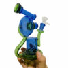 GLASS BONG PRISM LOOP RECYCLER BUBBLER 18CM