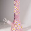img_8234 GLASS BONG PINK DAISY FLOWER 25CM